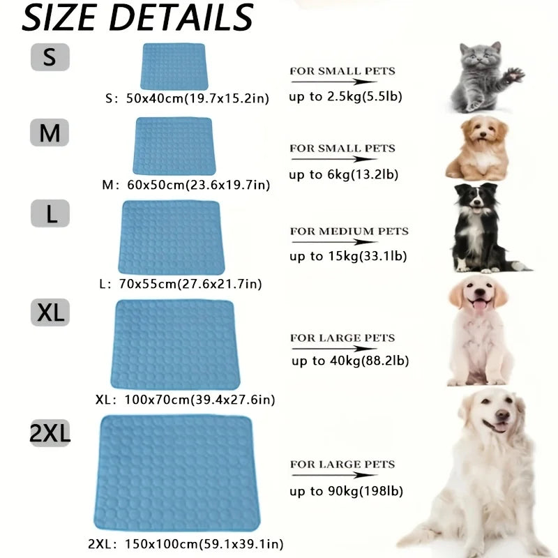 Tapis rafraîchissant pour chien et chat - Matelas fraîcheur été