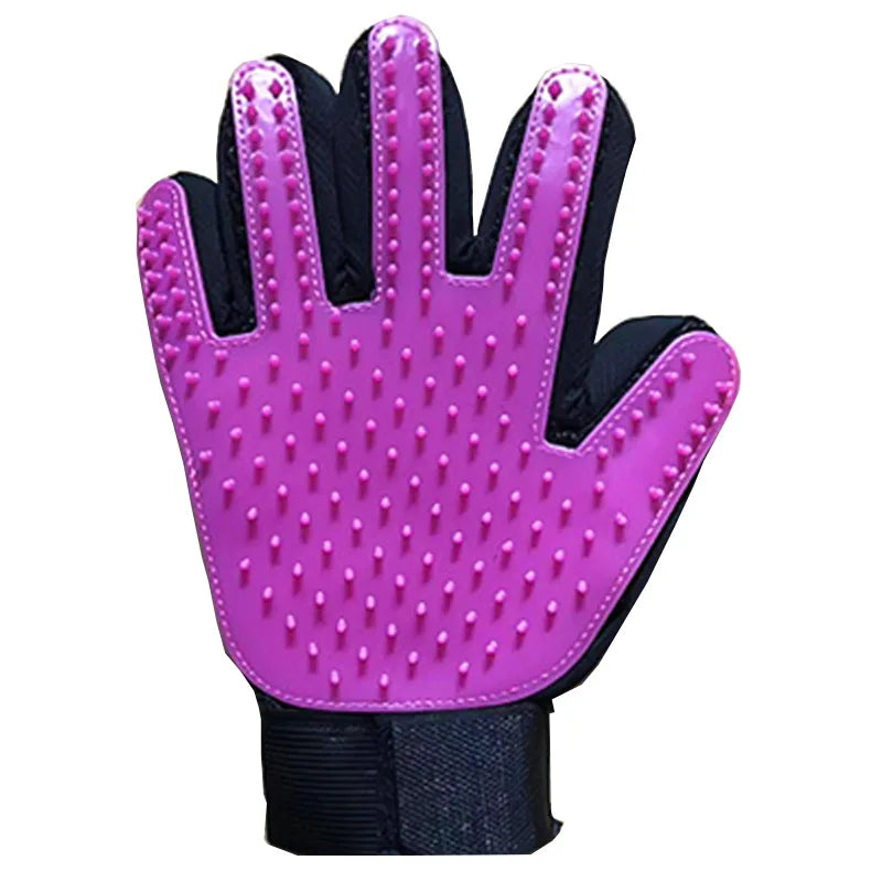 Gant de toilettage pour chat et chien - Brosse anti-poils