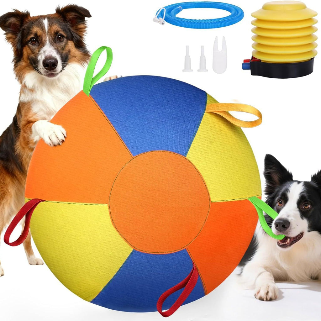 Ballon d'entraînement gonflable pour chien - Jouet résistant troupeau