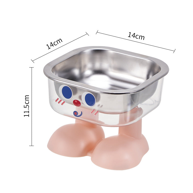 Gamelle inox antidérapante pour chat et chien - Grande capacité