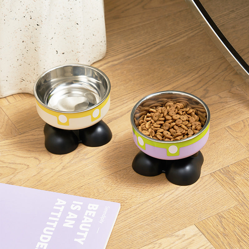 Gamelle inox antidérapante pour chat et chien - Grande capacité