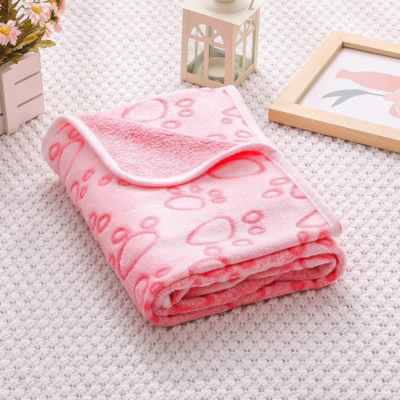 Plaid polaire chaud pour chat et chien - Flanelle douce hiver