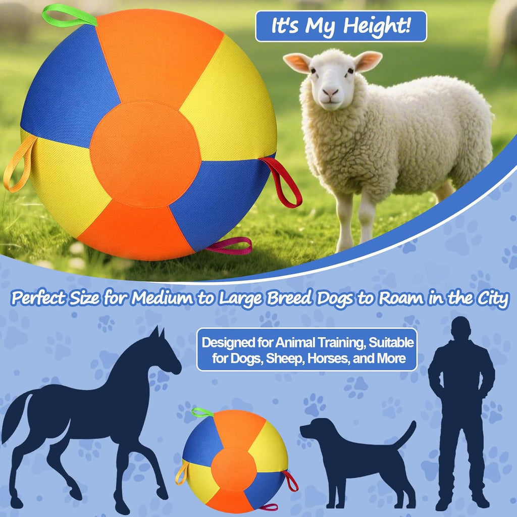 Ballon d'entraînement gonflable pour chien - Jouet résistant troupeau