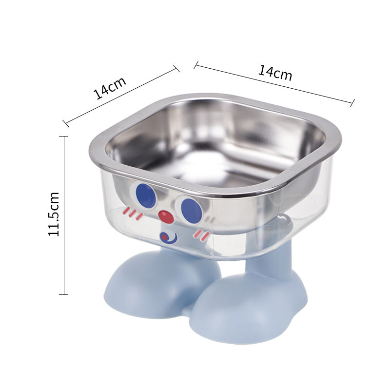 Gamelle inox antidérapante pour chat et chien - Grande capacité