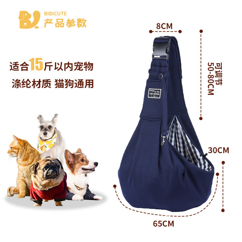 Sac de transport pliable pour chat et petit chien - Bandoulière ajustable