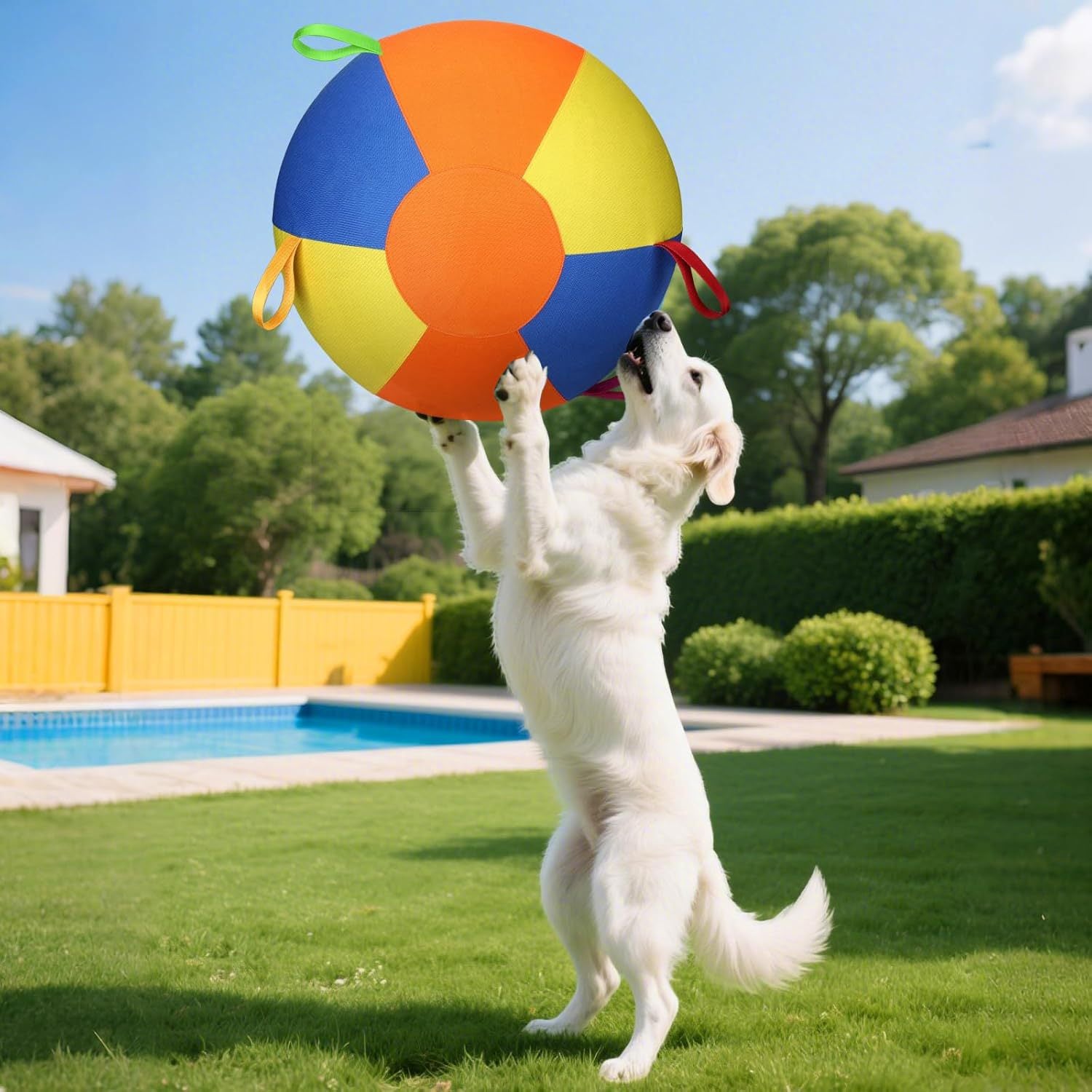 Ballon d'entraînement gonflable pour chien - Jouet résistant troupeau
