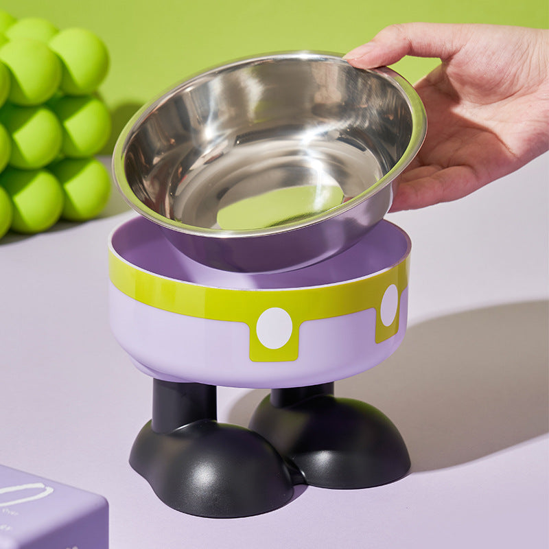 Gamelle inox antidérapante pour chat et chien - Grande capacité