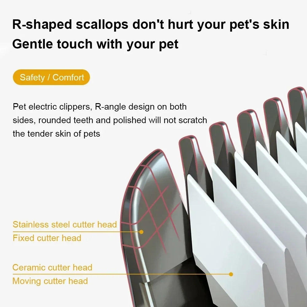 Tondeuse électrique pour chien et chat - Rechargeable USB, silencieuse