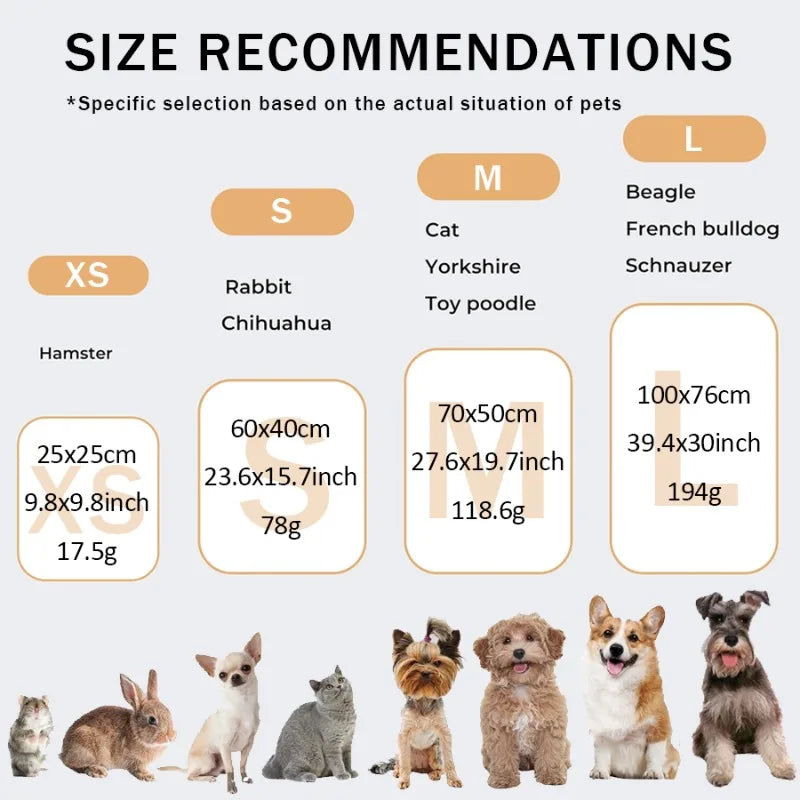 Couverture polaire pour chat et chien - Douce et imprimé pattes