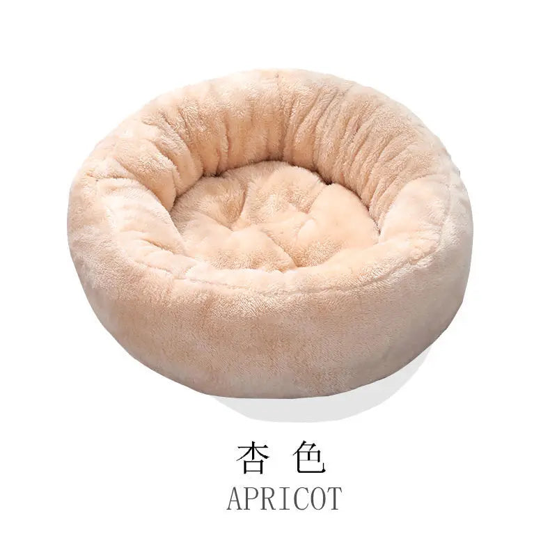 Panier douillet rond pour petit chien ou chat