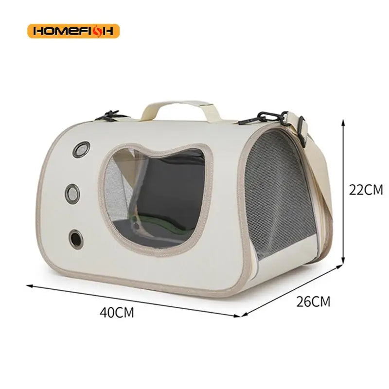 Sac de transport pliable pour chat et petit chien - Respirant
