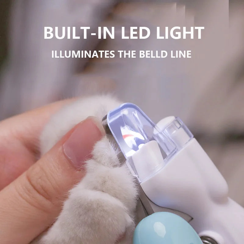 Coupe-griffes LED pour chat et chien - Précision inox, sans stress