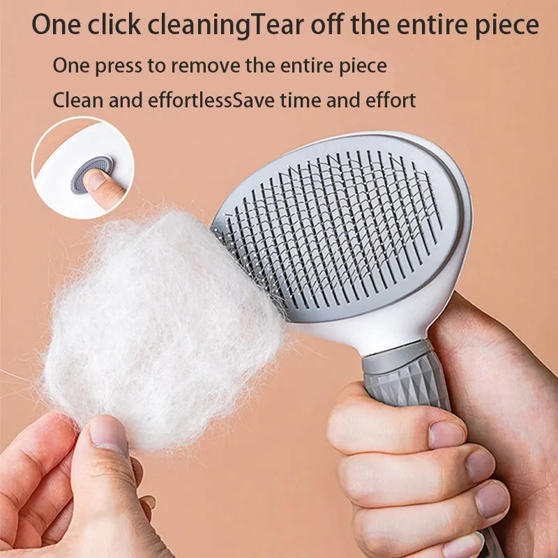 Brosse de toilettage douce pour chien et chat - Anti-noeuds et démêlante