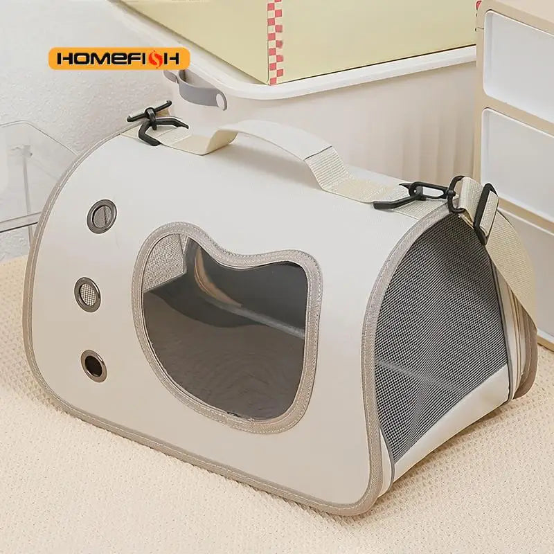 Sac de transport pliable et respirant pour chat et petit chien
