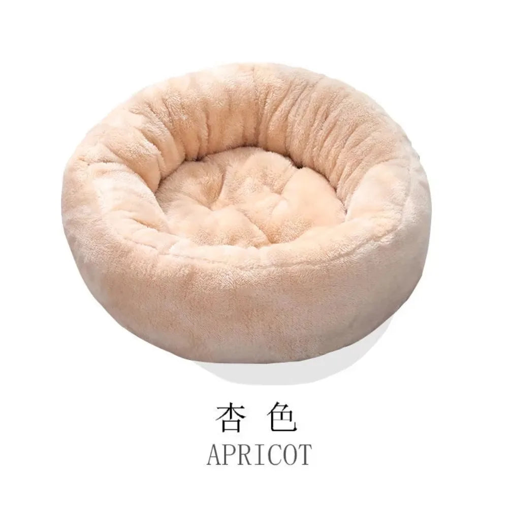 Panier douillet rond pour petit chien ou chat