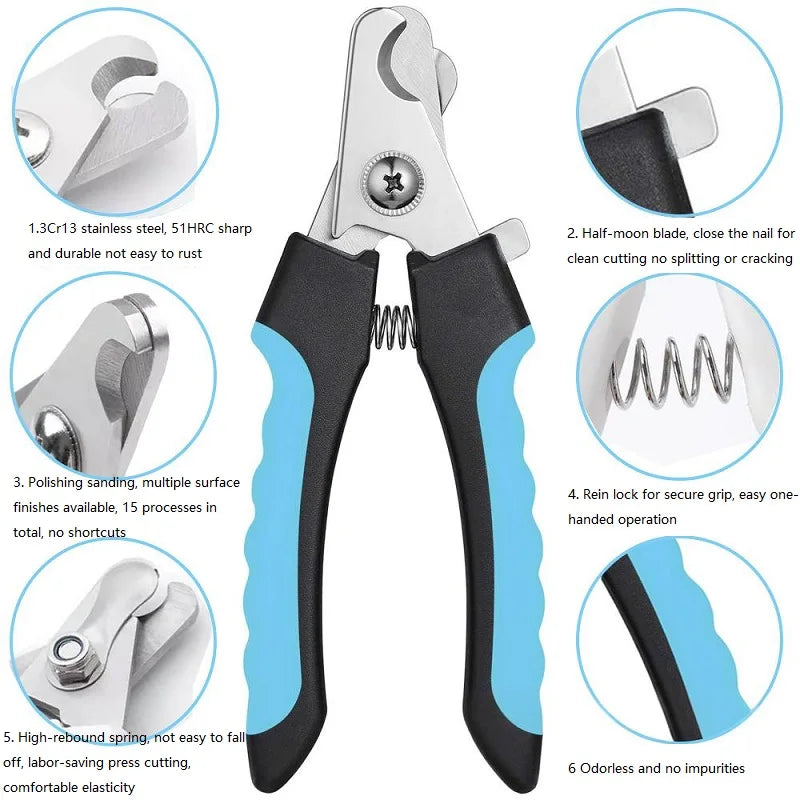 Coupe-griffes pour chat et chien - Ciseaux de précision en inox