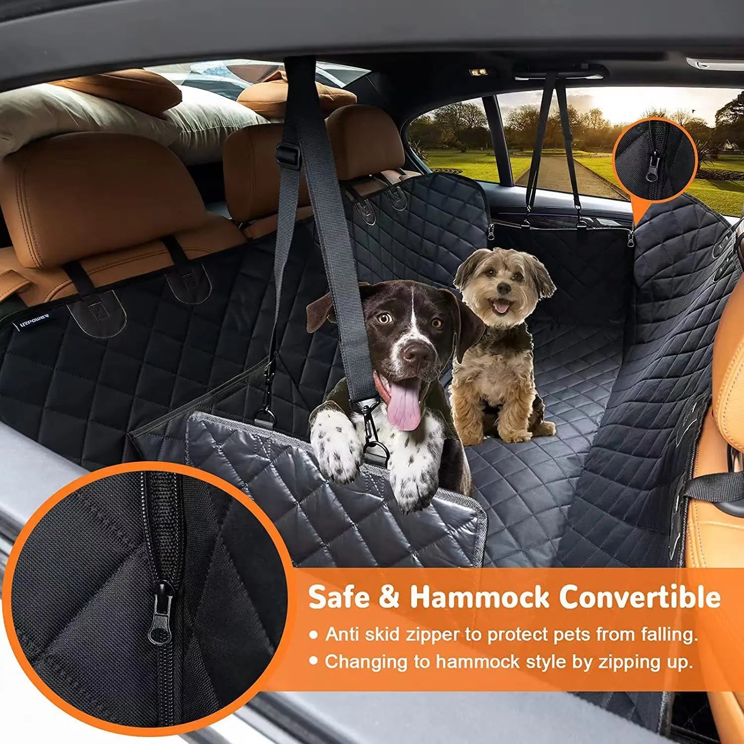 Housse de siège auto imperméable pour chien - Hamac de protection voiture