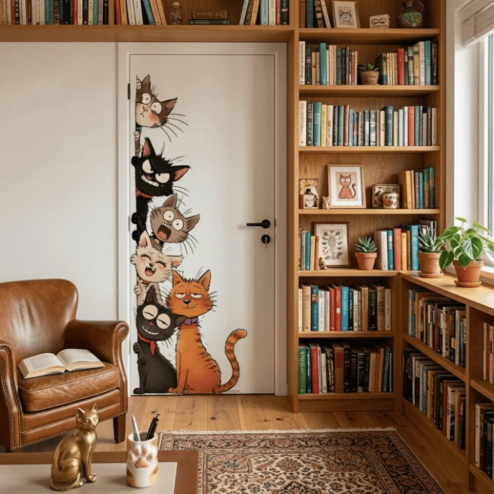 Stickers muraux chat - Autocollant décoratif pour la maison