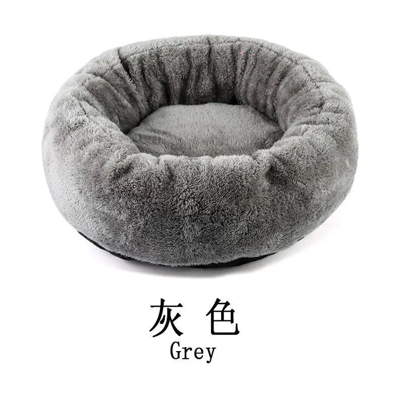 Panier douillet rond pour petit chien ou chat
