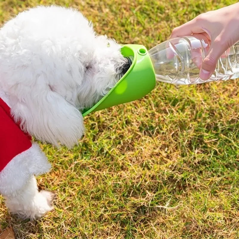 Gourde pliable pour chat et chien - Silicone anti-fuite pour balade