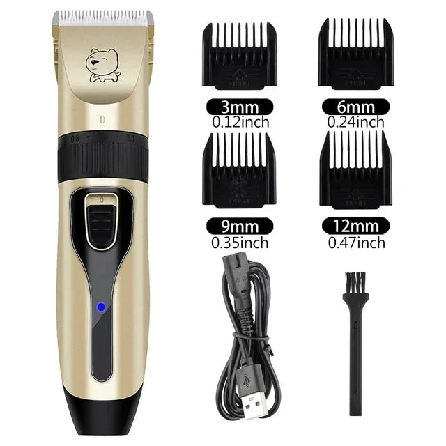 Tondeuse électrique pour chien et chat - Rechargeable USB, silencieuse