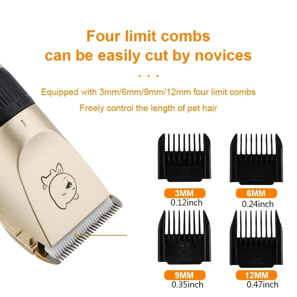 Tondeuse électrique pour chien et chat - Rechargeable USB, silencieuse